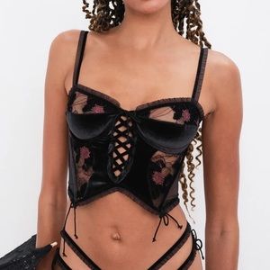 ForLoveAndLemons Black Lace Bustier